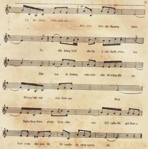 Sheet nhạc Phiên Khúc Chiều Mưa 2